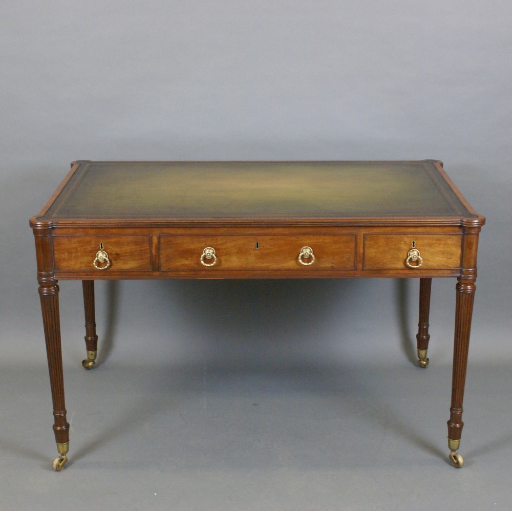 A Fine George III Mahogany Writing Table View V