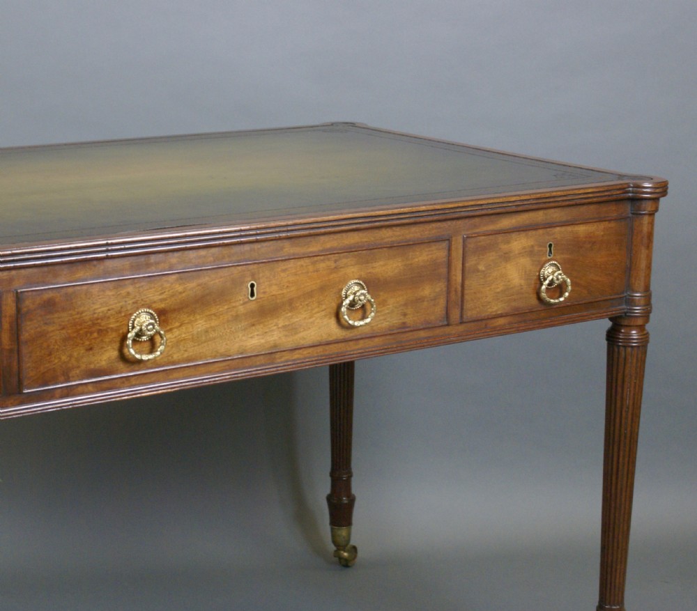 A Fine George III Mahogany Writing Table View VI
