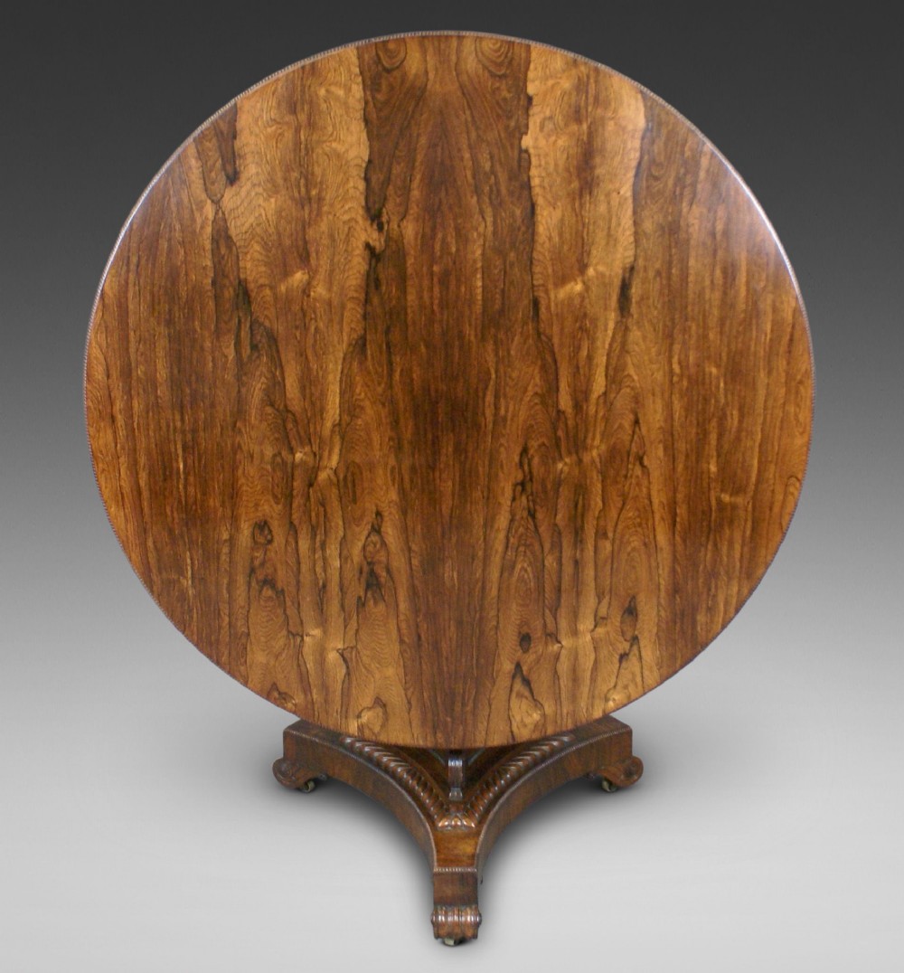 A Fine Regency Rosewood Centre Table