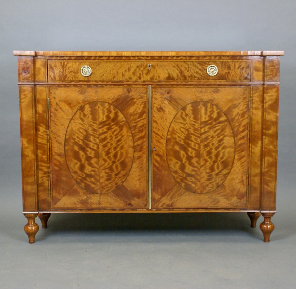 A highly decorative 19thC satinwood side cabinet View II