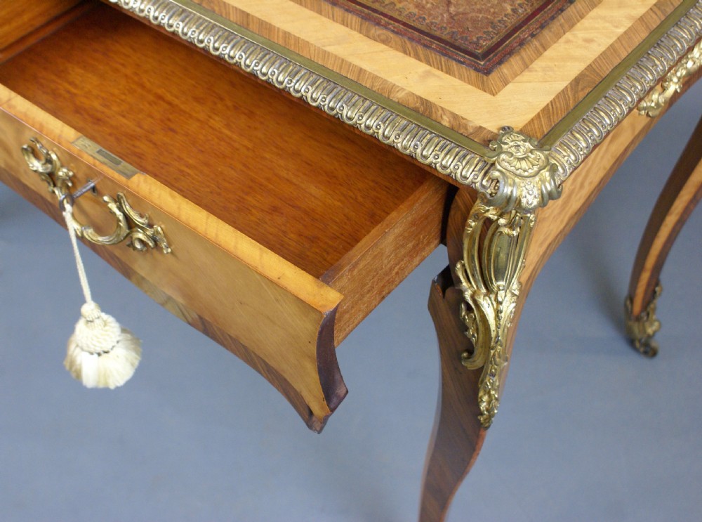 An exceptional English Ormolu writing table View VIII