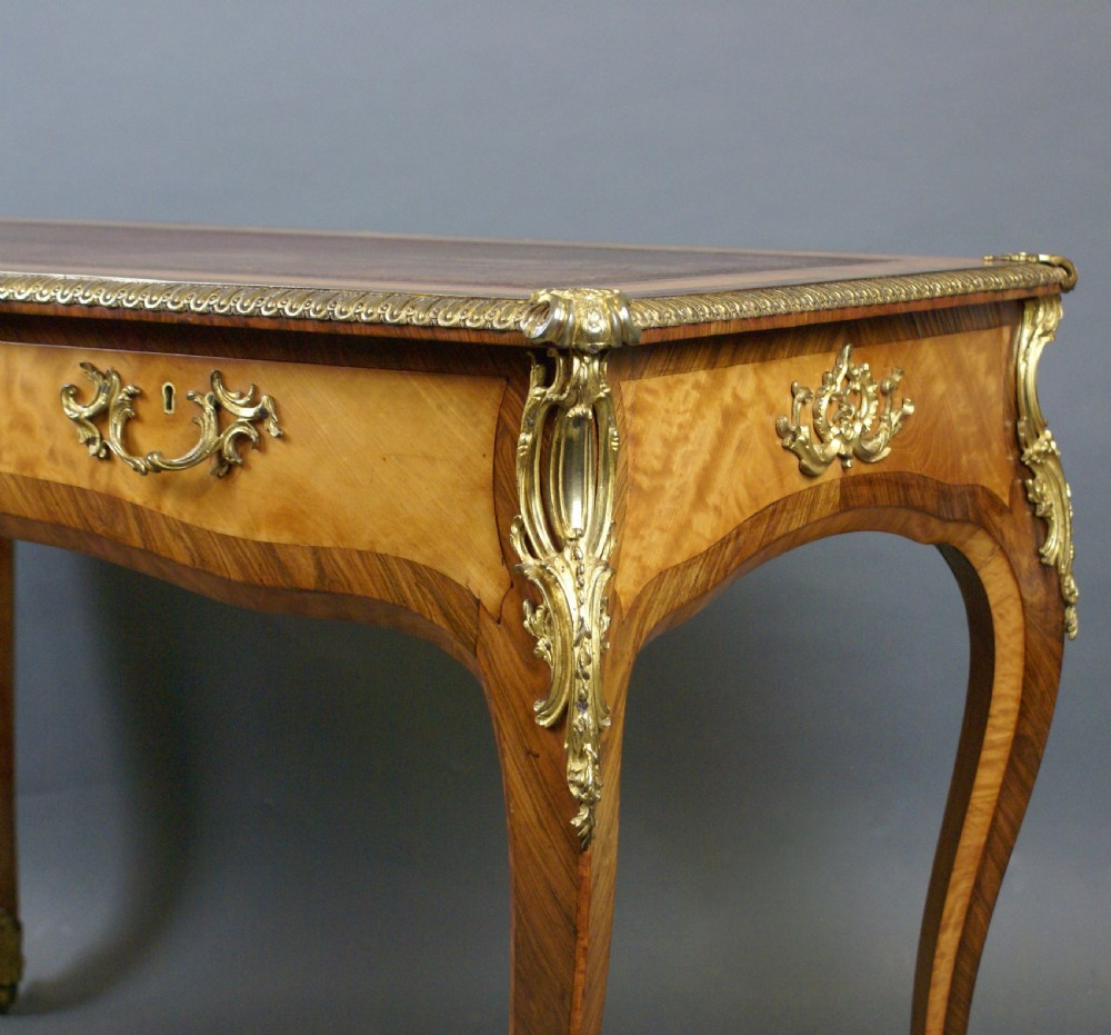 An exceptional English Ormolu writing table View IX