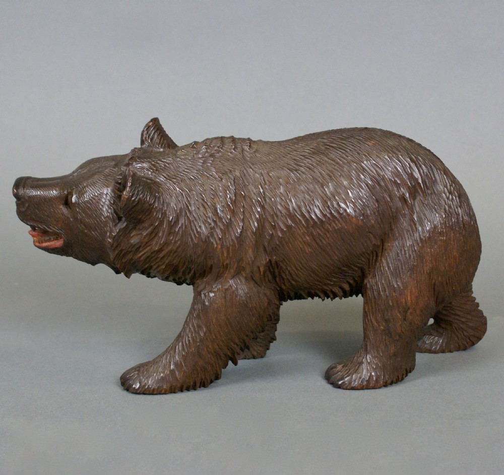 A Very Well Carved Black Forest Bear View V
