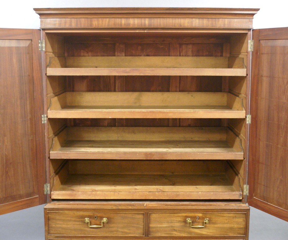 A Superb Gillows Linen Press View V