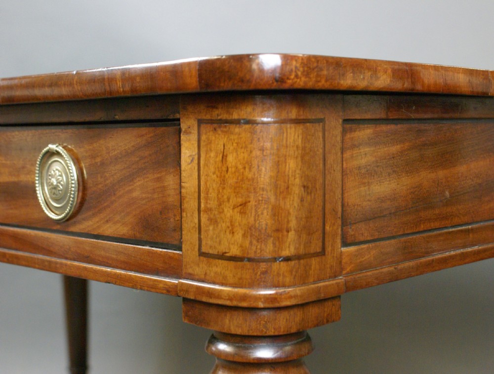 William IV mahogany library writing table View IV