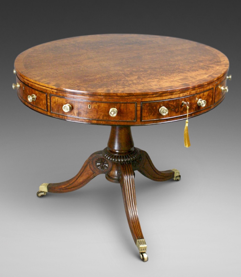 A Highly Unusual Regency Drum Table