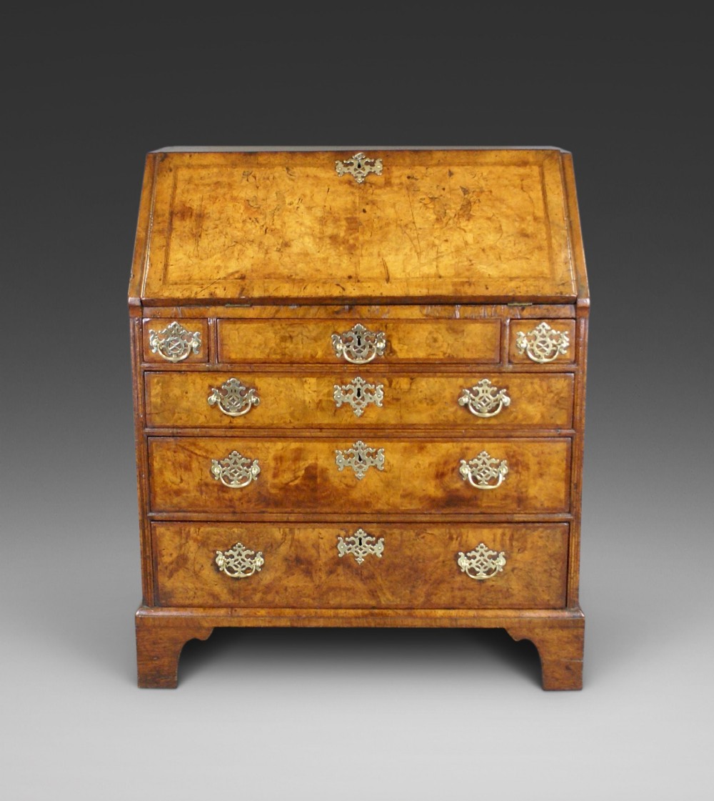 George II Burr Walnut Bureau
