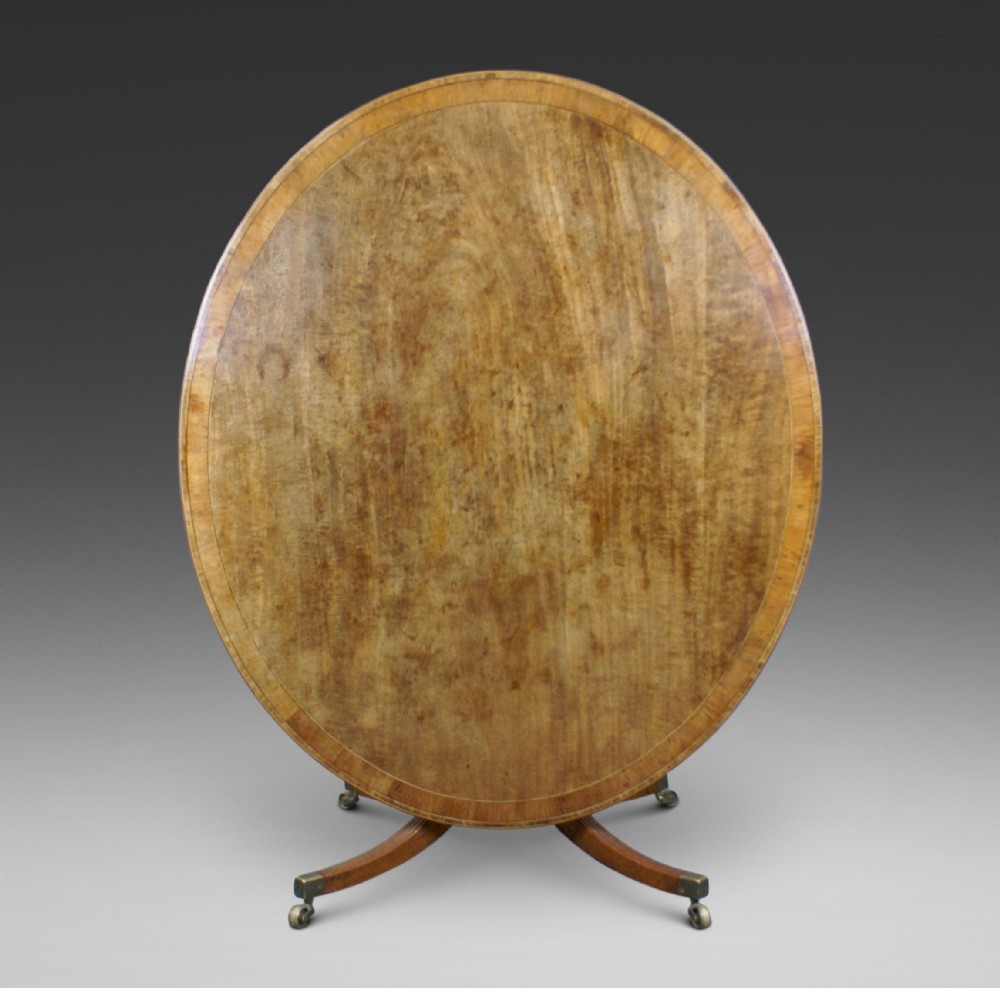 A Large Oval Georgian Breakfast Table.