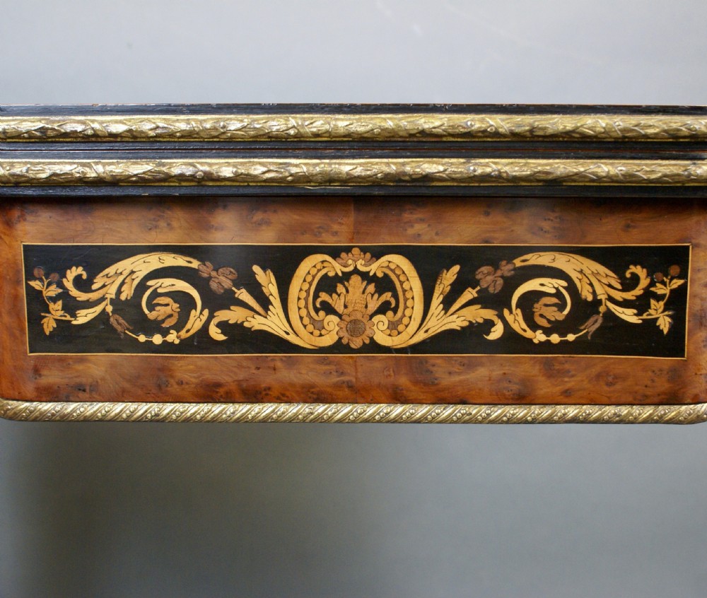 An Attractive Inlaid And Ormolu Mounted Card Table View V