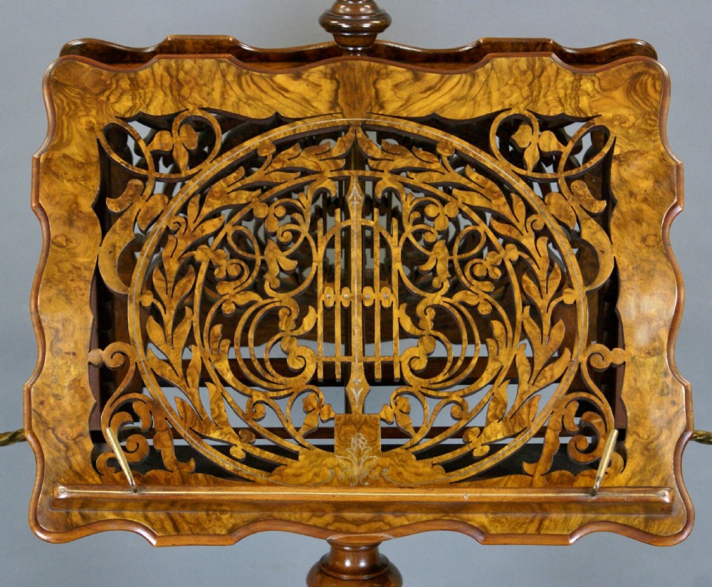 An Exceptional Quality Walnut Duet Stand View II