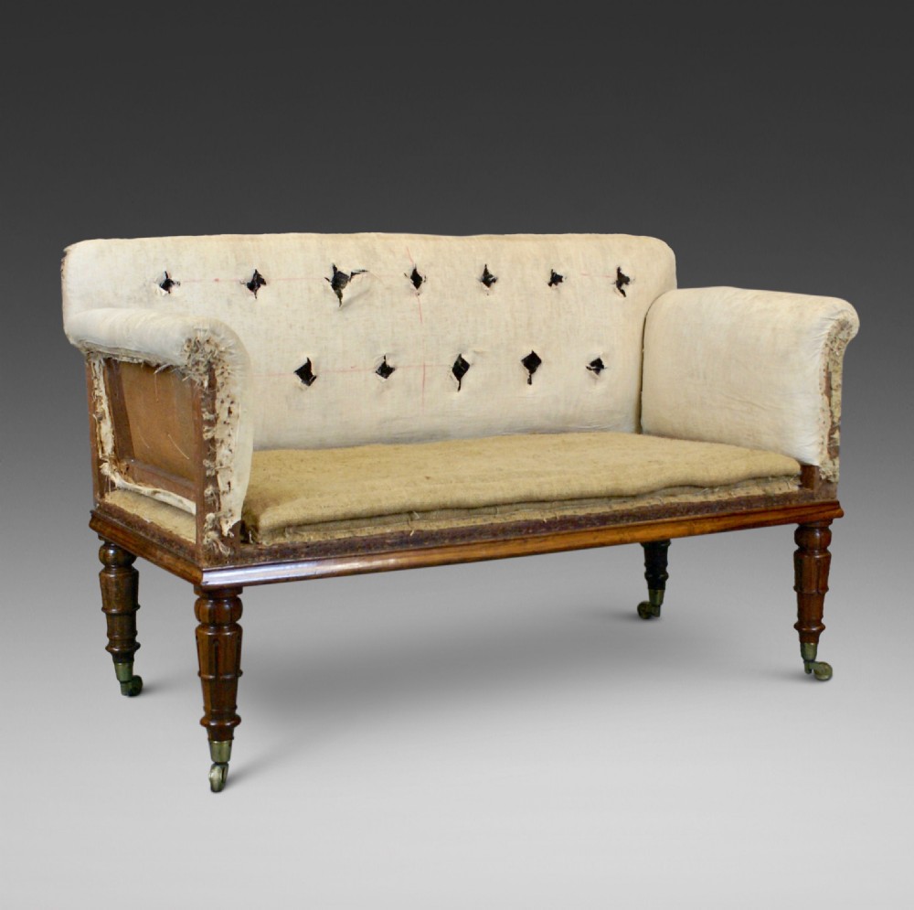 A Small William IV Rosewood Sofa