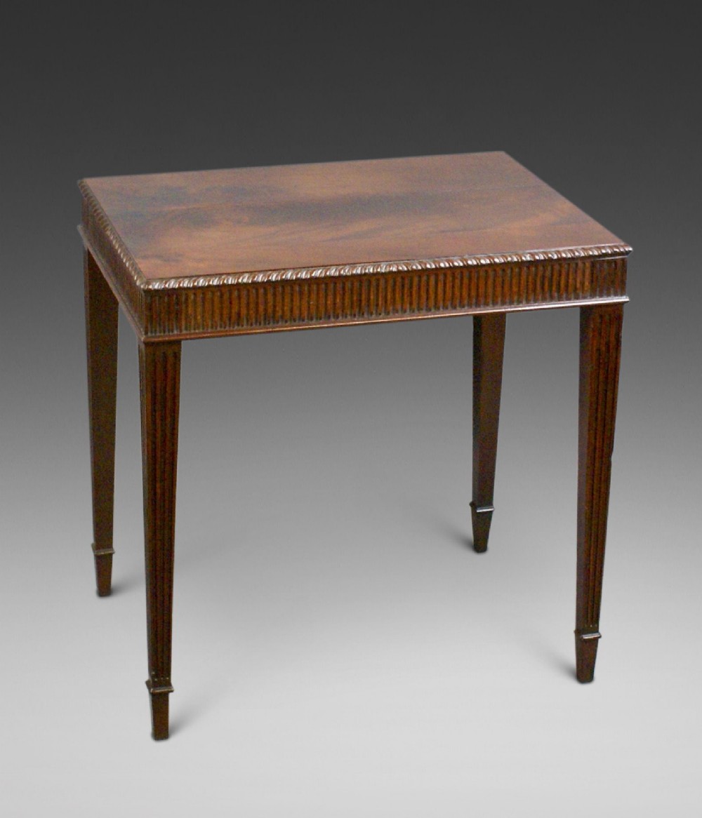 A Hepplewhite Period Mahogany Side Table