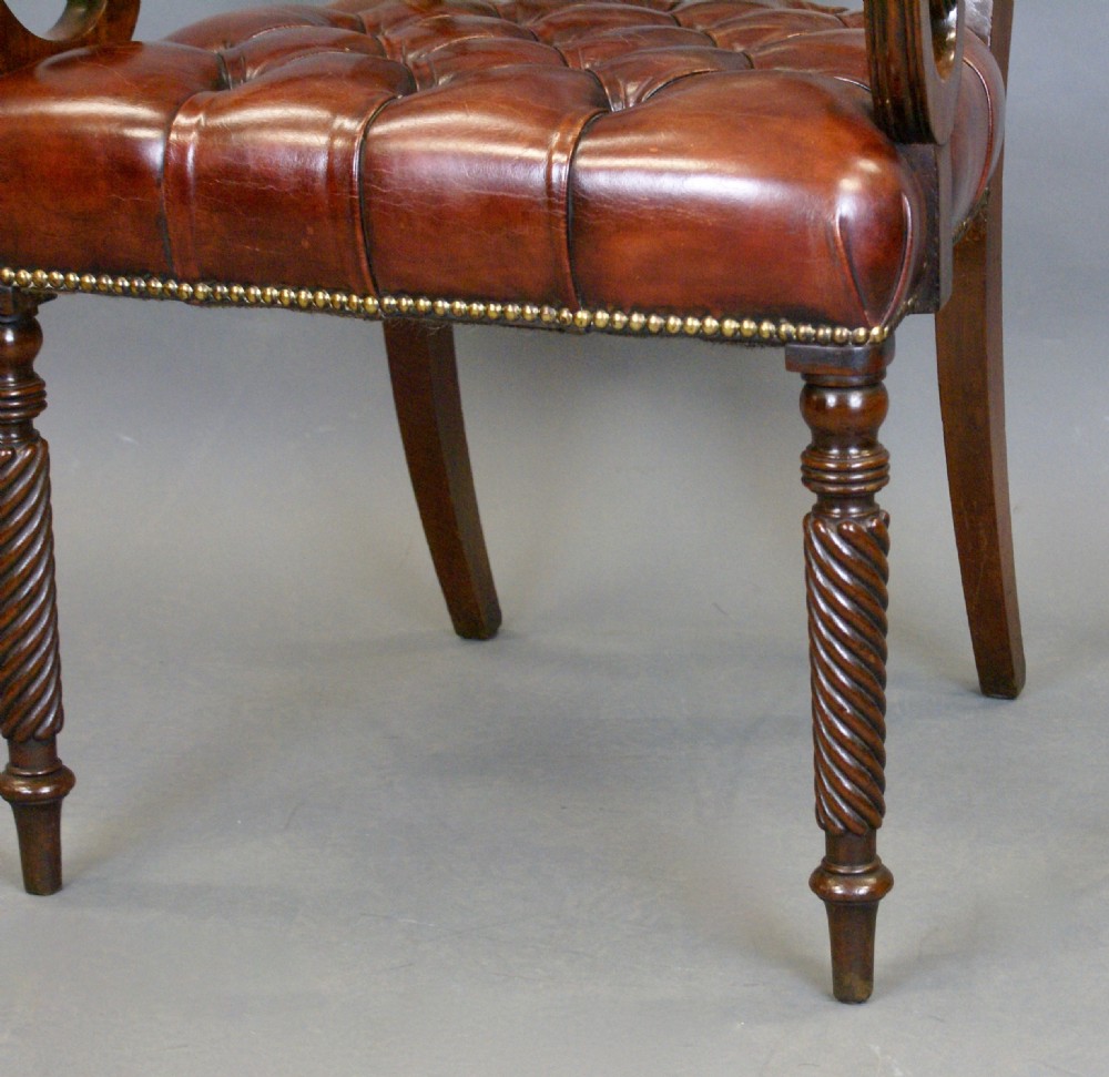 A Regency Mahogany Desk Chair View V
