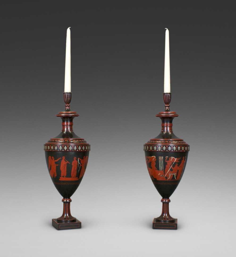A Pair Of Early 20th Century Neoclassical Candlesticks