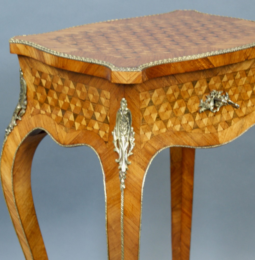 A French Parquetry & Ormolu Table View V