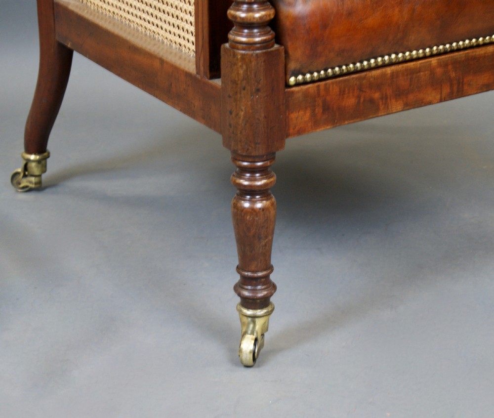 A Regency Mahogany Bergere Chair View V