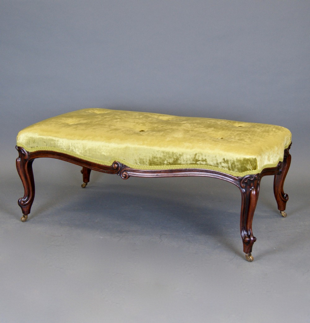 A Large Victorian Rosewood Stool. View III