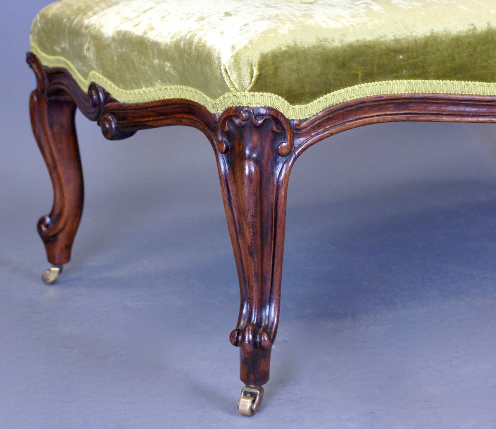 A Large Victorian Rosewood Stool. View IV
