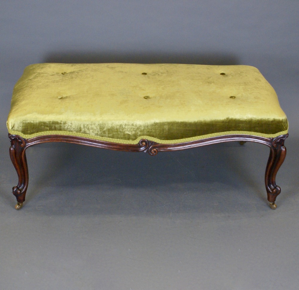 A Large Victorian Rosewood Stool. View V