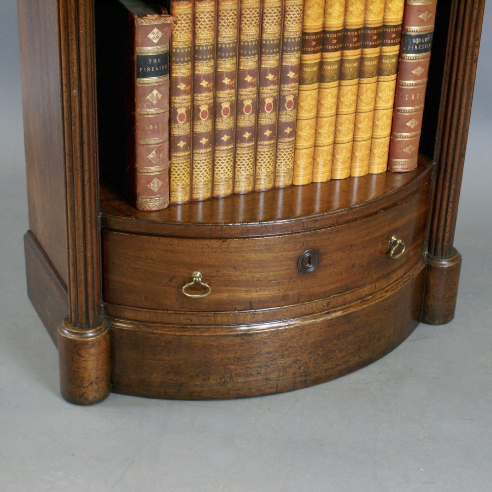 An Unusual Bow-Fronted Open Bookcase View III