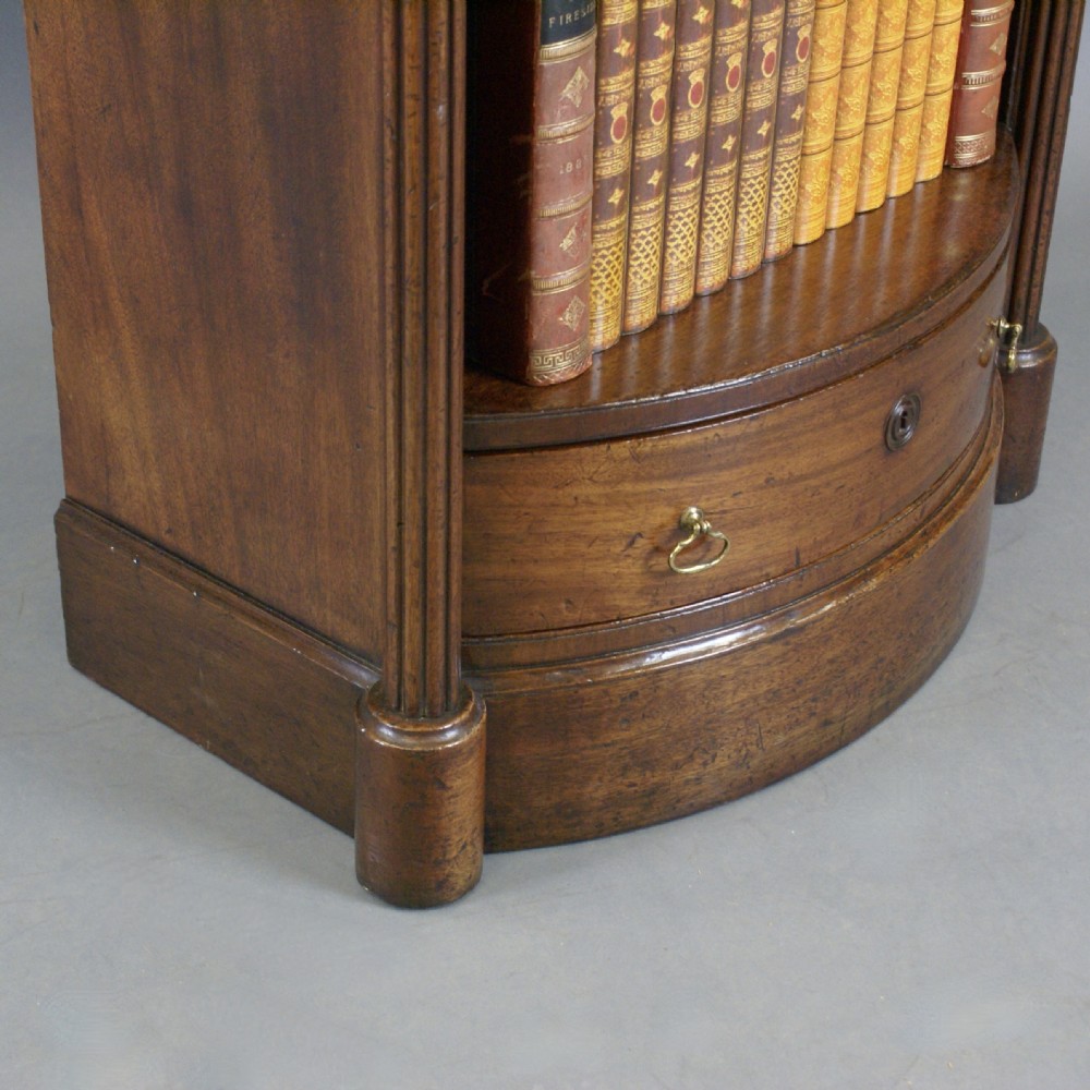 An Unusual Bow-Fronted Open Bookcase View VI