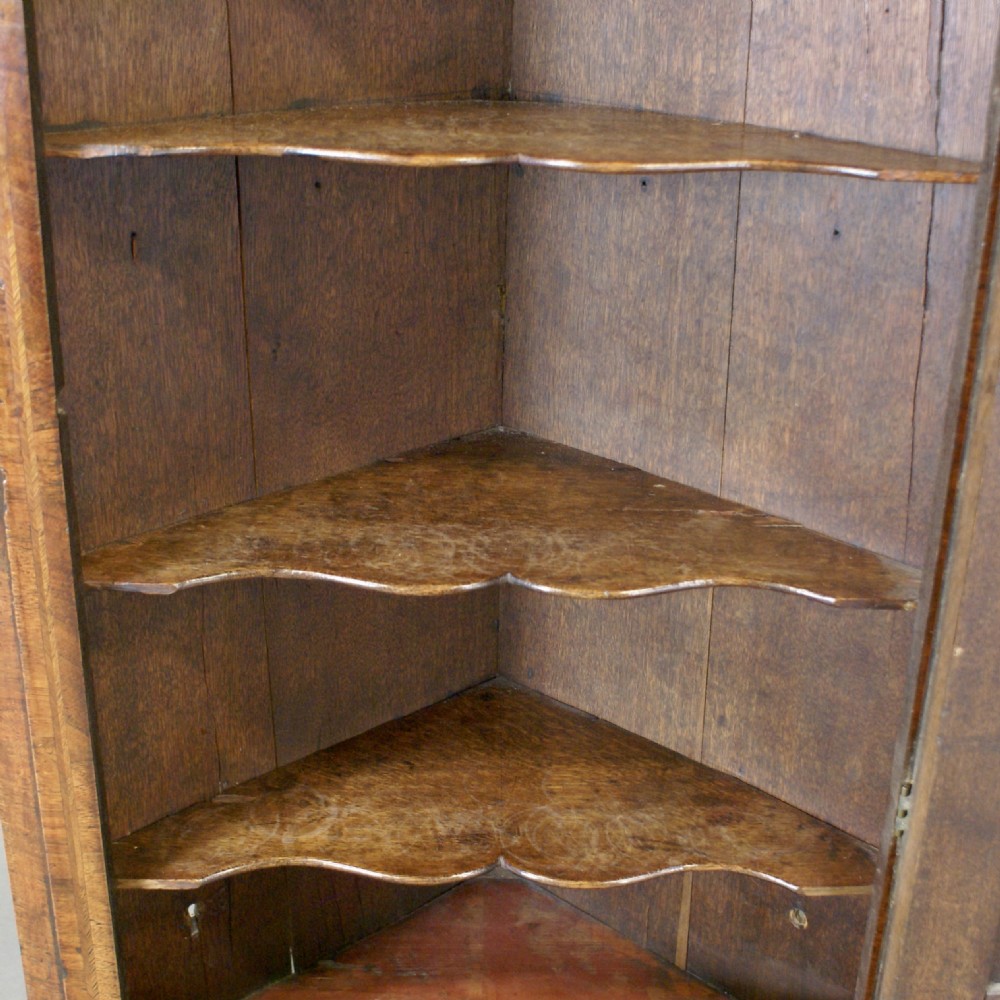 A George II Walnut Corner Cupboard View VI