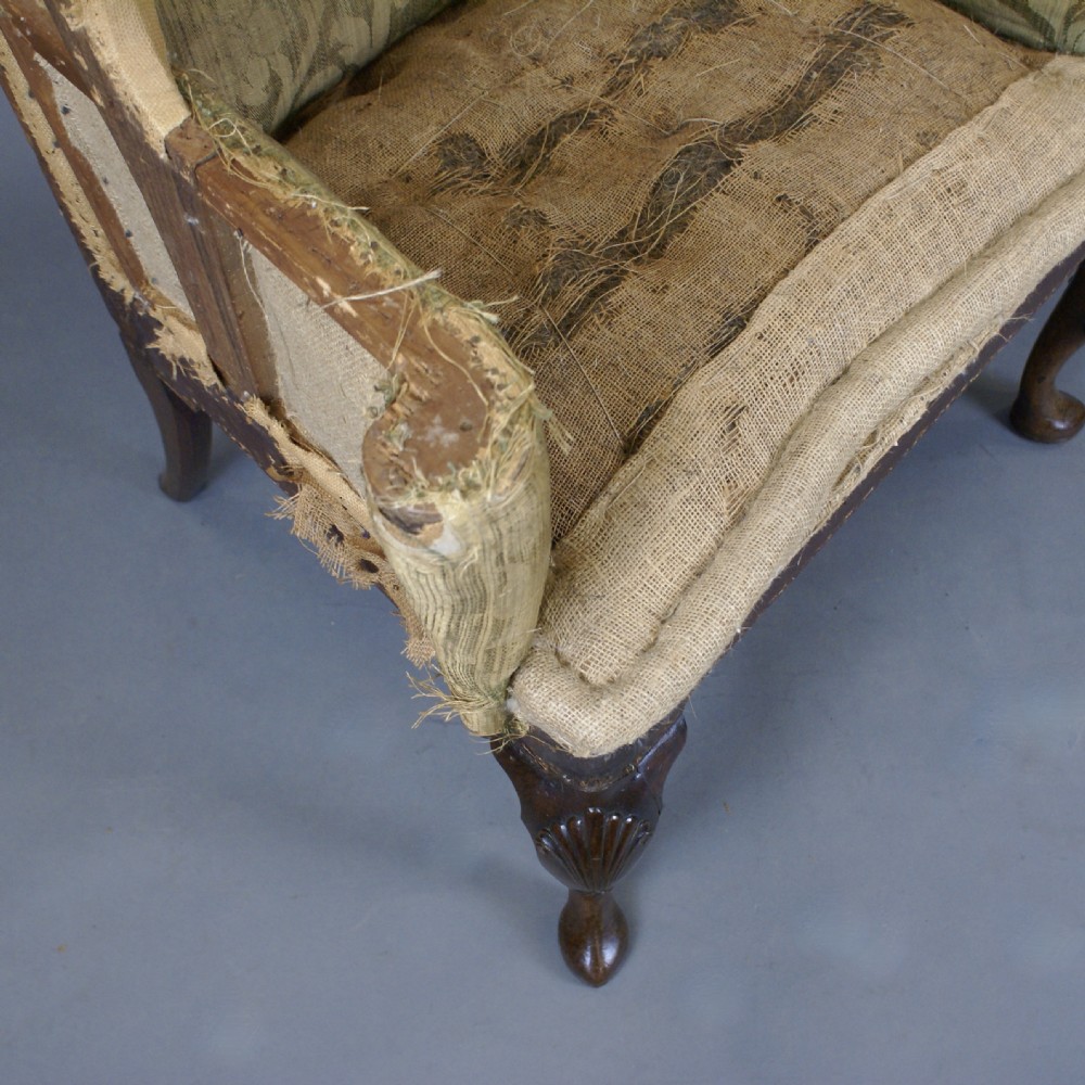 A 19Th Century Walnut Wing Chair View VII