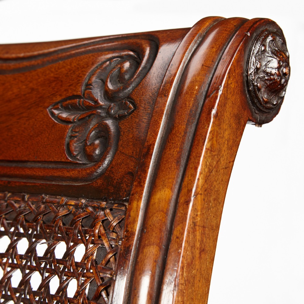 A Fine Regency Mahogany Bergere Chair View II