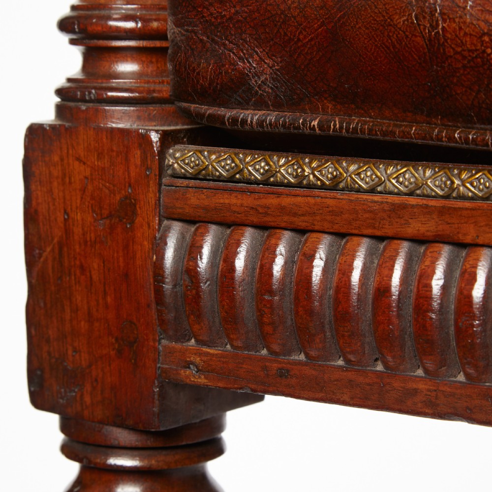 A Fine Regency Mahogany Bergere Chair View IV