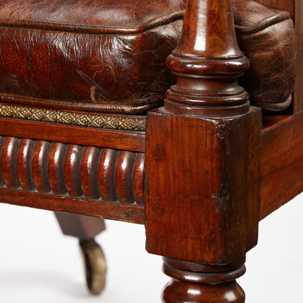 A Fine Regency Mahogany Bergere Chair View V