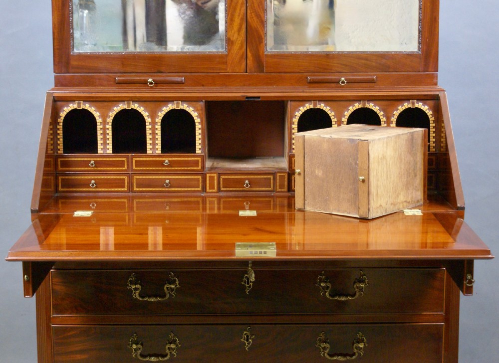An 18th century bureau bookcase attributed to Vile & Cobb View IV