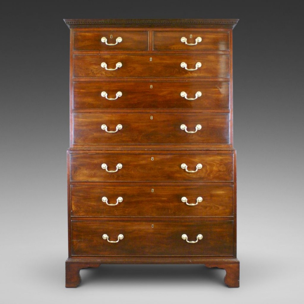 A Diminutive Georgian Mahogany Tallboy