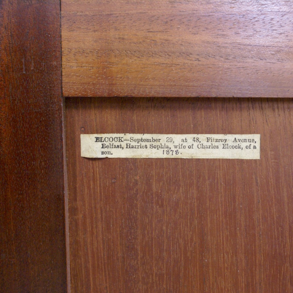A Victorian Mahogany Microscope Slide Cabinet View V