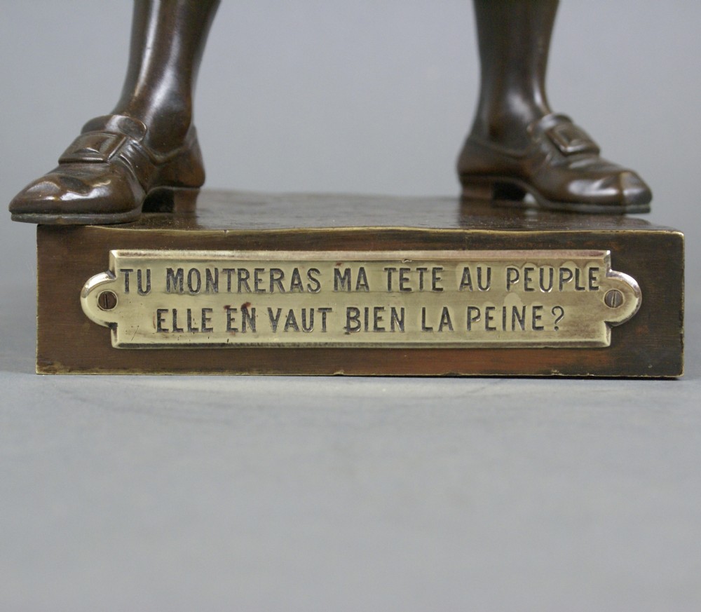 A French Bronze Figure Of Georges Danton, the French revolutionary leader View IV