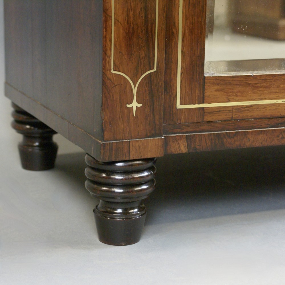 A Regency Rosewood & Brass Inlay Side Cabinet View IV