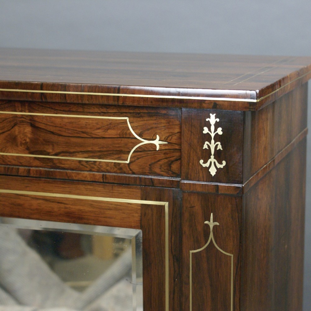 A Regency Rosewood & Brass Inlay Side Cabinet View VI
