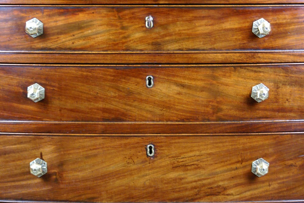 A Fine George III Bow-Fronted Chest View III