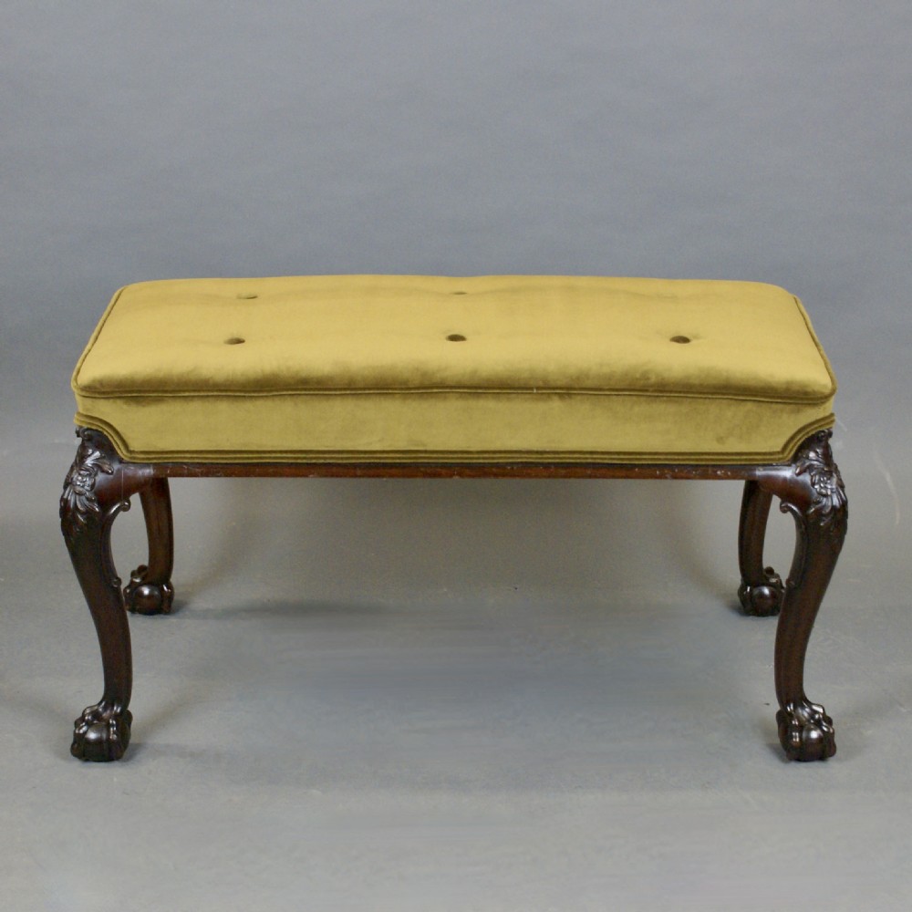 A Mahogany, Carved Claw & Ball Stool View III