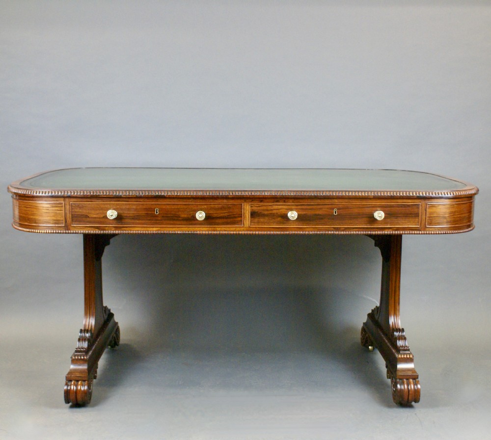A Fine Rosewood Partners Writing Table View II