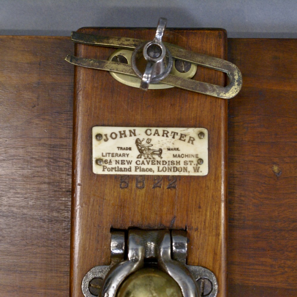 A Patent Reading Table By John Carter View II