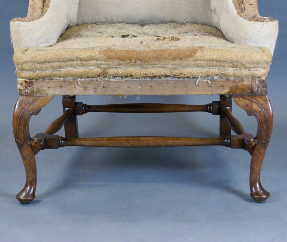 A Quality 19Thc Walnut Wing Chair View III