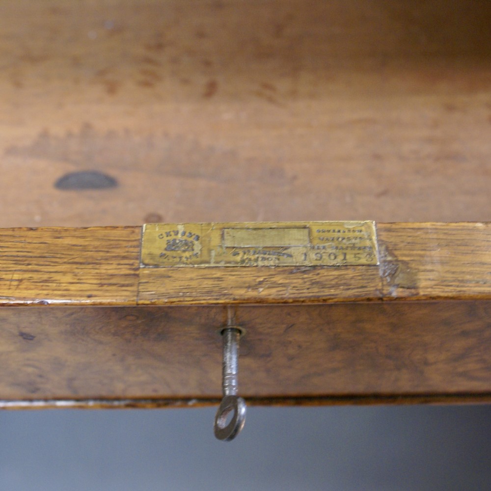 A Fine Burr Oak Partners Desk In The Manner Of Holland & Sons View VIII
