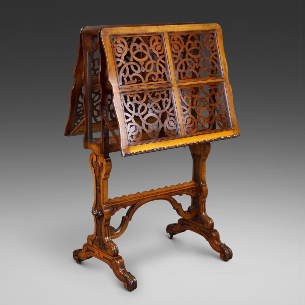 A Mid 19Th Century Walnut Folio