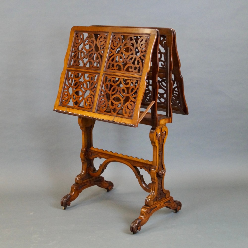 A Mid 19Th Century Walnut Folio View II