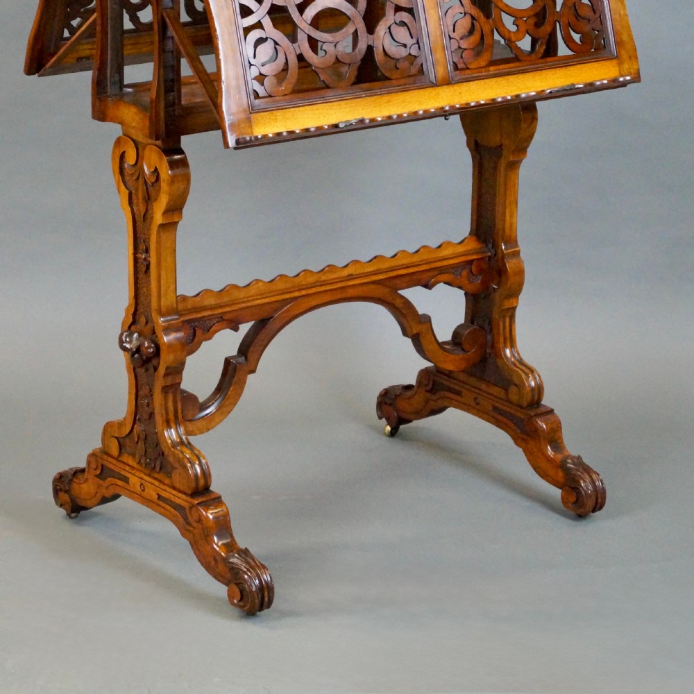 A Mid 19Th Century Walnut Folio View VII