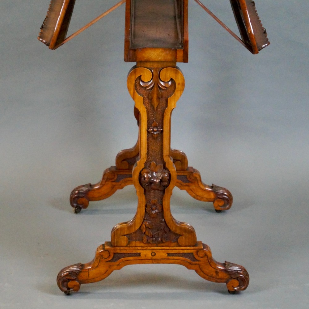 A Mid 19Th Century Walnut Folio View VIII