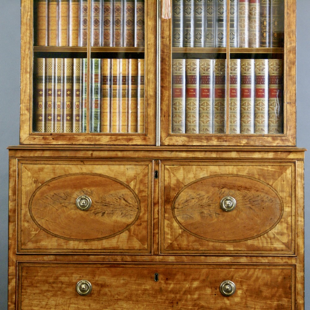 An Exceptional Sheraton Period Secretaire Bookcase View III