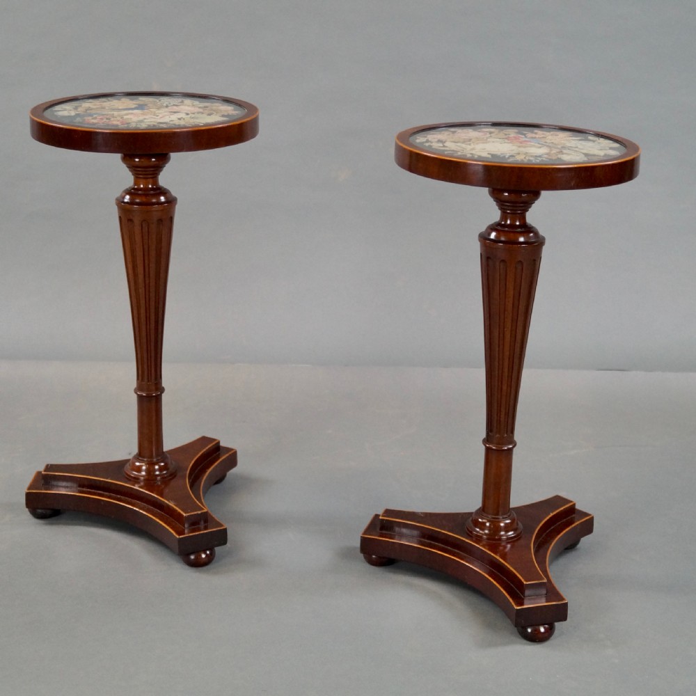 A Pair Of Mahogany Tripod Tables View III