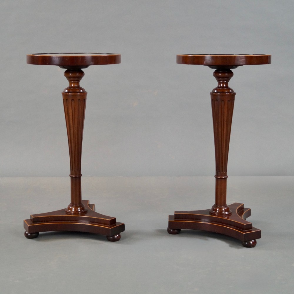 A Pair Of Mahogany Tripod Tables View V