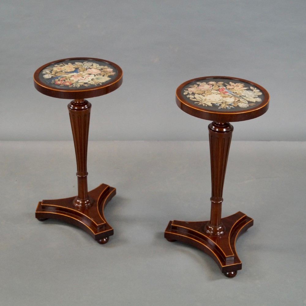 A Pair Of Mahogany Tripod Tables View VI